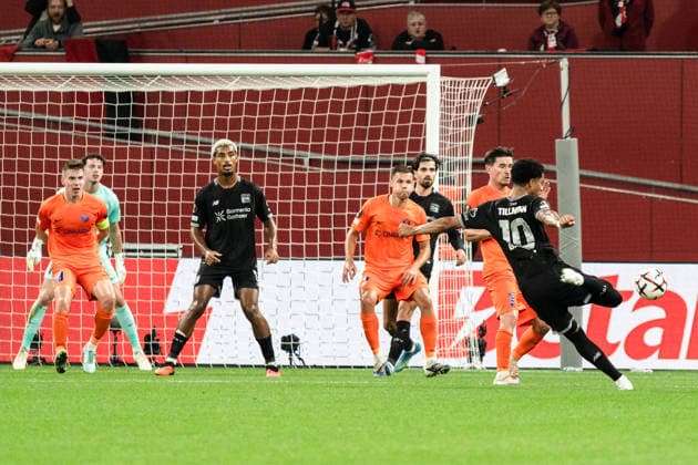 UEFA Europa League 2026 2027, Bayer 04 Leverkusen vs. NK Celje, 1. Spieltag, Mittwoch, 16.09.2026 BayArena (Nordrhein-Westfalen, Deutschland) Malik Tillman Copyright: xCelinaxLeiersx