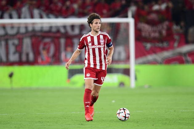 UEFA Europa League - Olympiacos FC vs Jagiellonia BiaÅ‚ystok - Panagiotis Retsos of Olympiacos FC in action during the UEFA Europa League Phase matchday 1 soccer match between Olympiacos FC and Jagiellonia BiaÅ‚ystok at the Georgios Karaiskakis Stadium in Piraeus, Greece, 16 September 2026. IMAGO ONE INCH PRODUCTIONS PIRAEUS GREECE Copyright: xONExINCHxPRODUCTIONSx 7089074