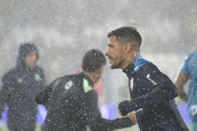 ESP: LaLiga EA Sports UD Levante v Athletic Club Bilbao Match suspended due to weather conditions caused by heavy rain, LaLiga EA Sports, between UD Levante v Athletic Club played at Ciudad de Valencia Stadium in Valencia on September 16, 2026 in Spain; Valencia Spain Futbol Copyright: xAgenciaxLOFx