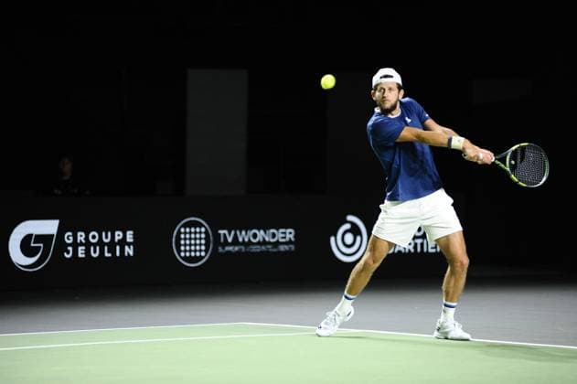 Tennis - ATP, Tennis Herren - Open Blot Rennes - 2026 Lucas POULLAIN during the Open Blot Rennes 2026, ATP Challenger 100 tennis event on 16 September 2026 at Liberte Rennes, France - Photo Julien Kammerer RennesFrance  Copyright: xJulienxKammererx