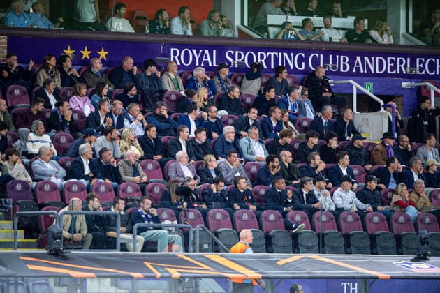 16.09.2026: UEFA Europa League, RSC Anderlecht - Olympique Lyon im Lotto Park. Anderlecht Vereinsführung mit Verschueren und Coucke WICHTIGER HINWEIS: Gemäß den Vorgaben der DFL und der UEFA ist es untersagt, in dem Stadion und oder vom Spiel angefertigte Fotoaufnahmen in Form von Sequenzbildern und oder videoähnlichen Fotostrecken zu verwerten bzw. verwerten zu lassen. Copyright: xJordyxFourgonx