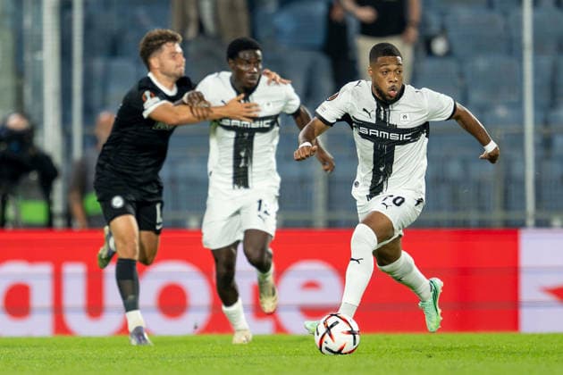 SOCCER - UEFA EL, Sturm vs Rennais GRAZ,AUSTRIA,16.SEP.26 - SOCCER - UEFA Europa League, Sturm Graz vs Stade Rennais FC. Image shows Arnaud Nordin (Rennes).  GEPAxpictures xAvnixRetkoceri