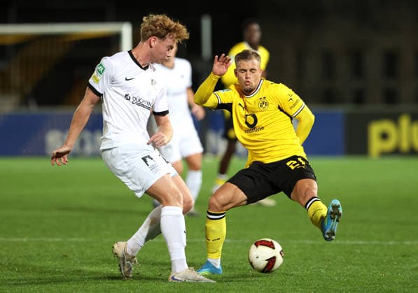 Mittwoch 16.09.2026, Saison 2026 27, Regionalliga West, 4. Spieltag im Stadion Rote Erde Dortmund, BVB Borussia Dortmund II - SV Westfalia Rhynern, Mario Pejazic (BVB II)