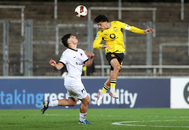 Mittwoch 16.09.2026, Saison 2026 27, Regionalliga West, 4. Spieltag im Stadion Rote Erde Dortmund, BVB Borussia Dortmund II - SV Westfalia Rhynern, Ayman Azhil (BVB II)