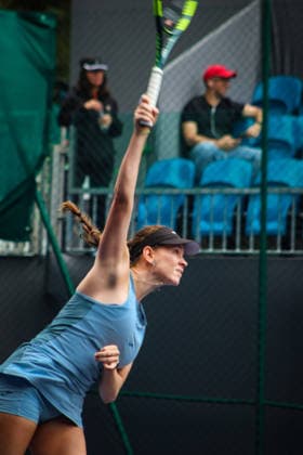 SP Open agita calendário do tênis em SP SaO PAULO, SP - 16.09.2026: SP OPEN AGITA CALENDaRIO DO TÃªNIS EM SP - The second edition of the SP Open, a WTA, Tennis Damen 250 tournament, brings together Brazilian and international tennis players between September 12 and 20, 2026, at Parque Villa-Lobos, in Sao Paulo (SP). In the photo, tennis player Dominika Salkova, from the Czech Republic, is facing Jessica Bouzas Maneiro, this Wednesday (16). (Photo: AngÃ lica Alves Fotoarena) x3017315x  AngÃ licaxAlves