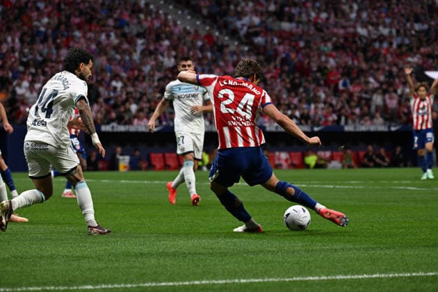 September 16, 2026, Madrid, Madrid, Spain: Atletico Madrid s Spanish defender Robin Le Normand scores his team s third goal during the Spanish league football match between Club Atletico de Madrid and CA Osasuna at Riyadh Air Metropolitano in Madrid, Spain, on September 16, 2026. Spanish League Football Match Between Club Atletico De Madrid And CA Osasuna At Riyadh Air Metropolitano In Madrid, On September 16, 2026.  - ZUMAd308 20260916_zsp_d308_029 Copyright: xJuanxCarlosxLucasx