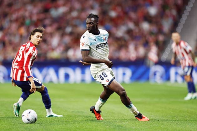 Rockson Yeboah (Osasuna), SEPTEMBER 16, 2026 - Football Soccer : Spanish LaLiga EA Sports match between Club Atletico de Madrid - CA Osasuna at the Estadio Riyahd Air Metropolitano in Madrid, Spain. Noxthirdxpartyxsales  aflo_348584243 MutsuxKawamorix