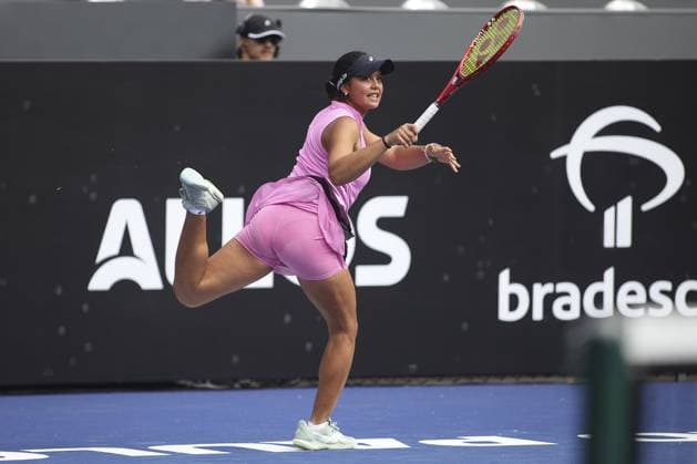RECORD DATE NOT STATED Nauhany Vitoria Leme da Silva wins against Astra Sharma at the SP Open in Sao Paulo. Sao Paulo (SP), 09 16 2026 Tennis SP Open Brazilian Nauhany Vitoria Leme da Silva faced Australian Astra Sharma this Wednesday (16), in the first round of the SP Open, at Parque Villa-Lobos, in Sao Paulo. Nauhany won by 2 sets to 1, with partial scores of 5 7, 6 4 and 7 5.(Foto: Leco Viana Thenews2 imago images) SPO  Copyright: xLecoxVianax