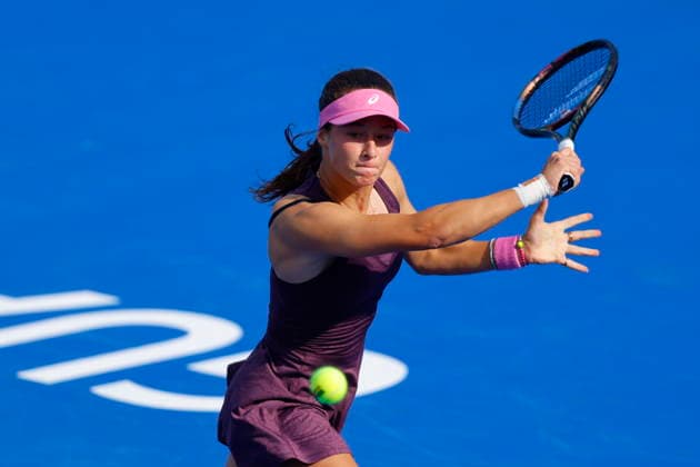 Guadalajara Open tennis tournament Zeynep Sonmez of Turkey in action against Iva Jovic of the US during their round-of-16 Women s Singles match at the Guadalajara Open WTA, Tennis Damen 500 in Guadalajara, Jalisco, Mexico, 16 September 2026. Guadalajara Mexico  Copyright: xFRANCISCOxGUASCOx