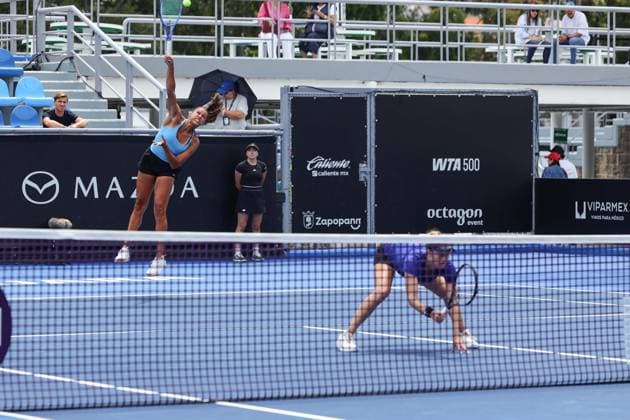 WTA, Tennis Damen GUADALAJARA OPEN 2026 WTA GUADALAJARA OPEN 2026 DALAYNA HEWITT CATHERINE HARRISON VS KATARZYNA PITER QUINN GLEASON 16092026 GUADALAJARA, JALISCO. Action photo of Dalayna Hewitt and Catherine Harrison, during a match of the WTA Guadalajara Open 2026, held at the Centro Panamericano de Tenis of Guadalajara, Jalisco, Mexico. Foto de accion de Dalayna Hewitt y Catherine Harrison, durante juego del WTA Guadalajara Open 2026 celebrado en el Centro Panamericano de Tenis de Guadalajara, Jalisco, Mexico PHOTO BY IMAGENSHOP AGENCIA FOTOGRAFICA GUADALAJARA JALISCO MEXICO Copyright: xIMAGENSHOPxAGENCIAxFOTOGRAFICAx
