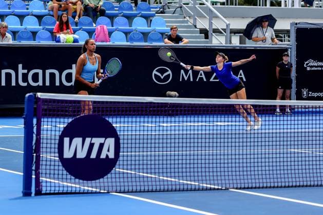 WTA, Tennis Damen GUADALAJARA OPEN 2026 WTA GUADALAJARA OPEN 2026 DALAYNA HEWITT CATHERINE HARRISON VS KATARZYNA PITER QUINN GLEASON 16092026 GUADALAJARA, JALISCO. Action photo of Dalayna Hewitt and Catherine Harrison, during a match of the WTA Guadalajara Open 2026, held at the Centro Panamericano de Tenis of Guadalajara, Jalisco, Mexico. Foto de accion de Dalayna Hewitt y Catherine Harrison, durante juego del WTA Guadalajara Open 2026 celebrado en el Centro Panamericano de Tenis de Guadalajara, Jalisco, Mexico PHOTO BY IMAGENSHOP AGENCIA FOTOGRAFICA GUADALAJARA JALISCO MEXICO Copyright: xIMAGENSHOPxAGENCIAxFOTOGRAFICAx