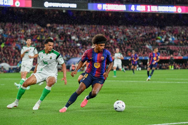 FC Barcelona, Barca v REAL RACING CLUB SPOTIFY CAMP NOU. BARCELONA Sep 16,2026 FC BARCELONA vs REAL RACING CLUB SANTANDER SEP 16 ,2026 Karim Adeyemi (14) of FC Barcelona during the match between FC Barcelona and Real Racing Club corresponding to the sixth day of La Liga EA Sports at at Spotify Camp Nou in Barcelona, Spain. Barcelona ESP Copyright: xS.xRosx