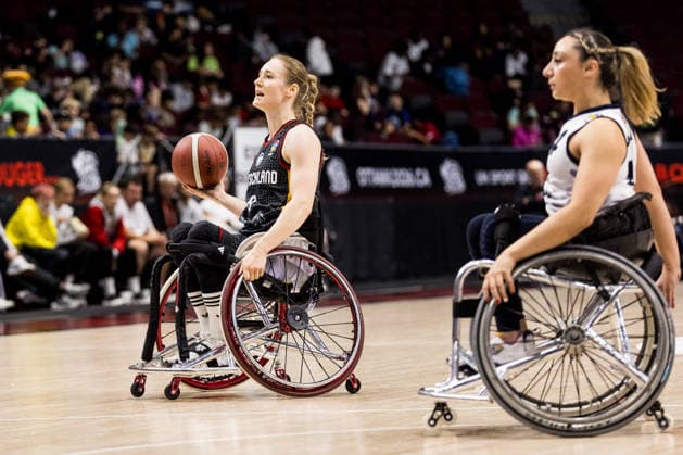 OTTAWA, CANADA - SEPTEMBER 16: Verena Meyer (Germany, 8) controls the ball during the Ottawa IWBF Wheelchair Basketball World Championships match between Great Britain vs. Germany at Arena at TD Place on matchday 8 of the Ottawa IWBF Wheelchair Basketball World Championships on September 16, 2026 in Ottawa, Canada. Canada Copyright: xSteffiexWunderlx