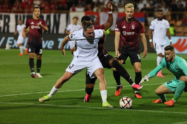 Ararat-Armenia v Sparta Praha - UEFA Europa League Alexandros Malis of Ararat-Armenia during the UEFA Europa League match at Vazgen Sargsyan Republican Stadium in Yerevan, Armenia, on September 16, 2026. Yerevan Armenia  Copyright: xGurgenxHakobyanx originalFilename:hakobyan-uefaeuro260916_nphM0.jpg