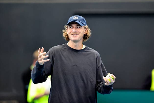 Davis Cup Tennis - Australia Team Training 1 in Brisbane, Australia - 17 SEP 2026. Max Purcell seen during Australian Davis Cup Team training at Pat Rafter Arena. Australian Davis Cup Team training prior to their World Group I tie versus Poland. The Round is being held at Pat Rafter Arena. Brisbane Australia Copyright: xRichardxHainesx xSOPAxImagesx Richard Haines Davis Cup 1 (14)
