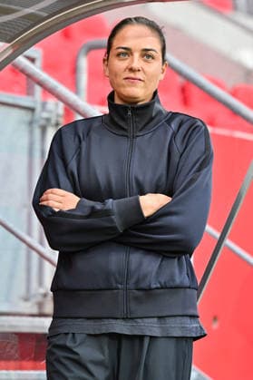 3. Liga; FC Ingolstadt - TSG 1899 Hoffenheim II; 16.09.2026 INGOLSTADT, GERMANY; 16. SEPTEMBER: im Bild Sabrina WITTMANN Trainerin FC Ingolstadt Einzelfoto Freisteller vor dem Match der 3. Liga zwischen dem FC Ingolstadt und der zweiten Mannschaft der TSG Hoffenheim am 6. Spieltag im Audi Sportpark Copyright: xBEAUTIFULxSPORTS Goldbergx