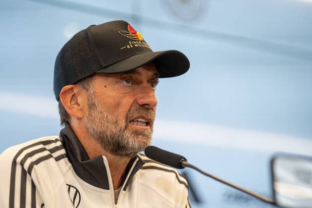 17.09.2026, GER, Nominierungs-Pressekonferenz UEFA Nations League 2026 2027 - mit Bundestrainer Jürgen Klopp Jürgen Klopp (Bundestrainer Chef-Trainer, Deutschland) Frankfurt DFB-Campus Frankfurt Deutschland Copyright: xnordphotoxGmbHx xChristianxSchulzex