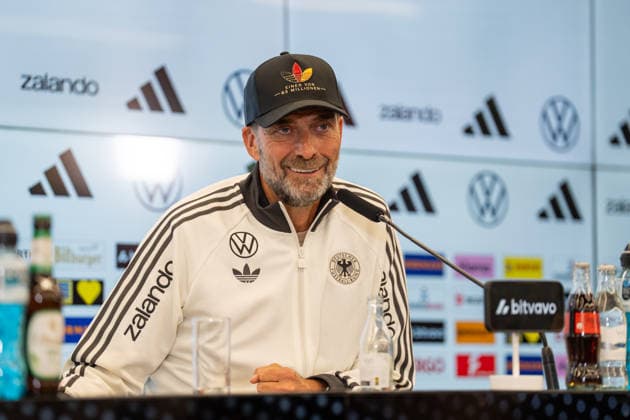 17.09.2026, GER, Nominierungs-Pressekonferenz UEFA Nations League 2026 2027 - mit Bundestrainer Jürgen Klopp Jürgen Klopp (Bundestrainer Chef-Trainer, Deutschland) Frankfurt DFB-Campus Frankfurt Deutschland Copyright: xnordphotoxGmbHx xChristianxSchulzex