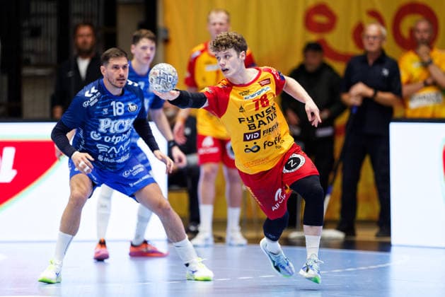 GOG v Pick Szeged, EHF Champions League Handball, Svendborg, Denmark Svendborg, Denmark. 16th, September 2026. Oli Mittun (78) of GOG seen during the EHF Champions League match between GOG and Pick Szeged at Arena Svendborg in Svendborg. Denmark, Svendborg, Arena Svendborg  Copyright: xGonzalesxPhoto LauxNielsenx