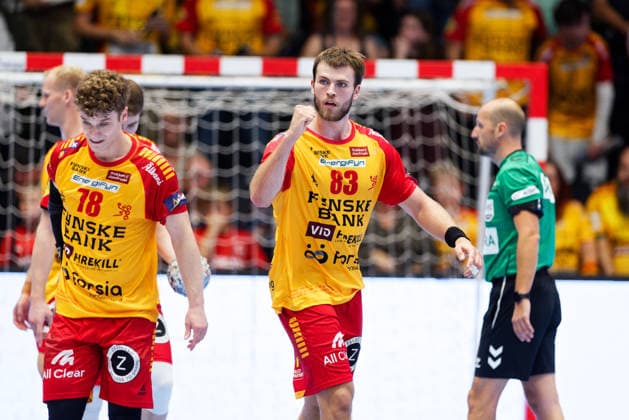 GOG v Pick Szeged, EHF Champions League Handball, Svendborg, Denmark Svendborg, Denmark. 16th, September 2026. Steven Plucnar (83) of GOG seen during the EHF Champions League match between GOG and Pick Szeged at Arena Svendborg in Svendborg. Denmark, Svendborg, Arena Svendborg  Copyright: xGonzalesxPhoto LauxNielsenx
