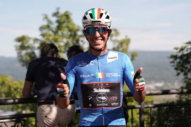 Italy s Emanuele Ansaloni of Team Technipes inEmiliaRomagna Caffe Borbone during the Giro d™Abruzzo, stage 3 from Oricola - Piana del Cavaliere to San Benedetto dei Marsi (159 km) - Abruzzo, Italy - Thursday, September 17, 2026. - cycling.  Copyright: xMassimoxPaolone LaPressex
