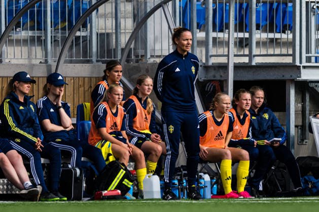 260917 Head coach Lovisa Delby of Sweden during the under 15 friendly match between Norway and Sweden on September 17, 2026 in Lorenskog. Photo: Marius Simensen BILDBYRAN COP 238 bbeng dam football fotball fotboll norge norway soccer sverige sweden treningskamp Copyright: MARIUSxSIMENSEN BB260917BB197