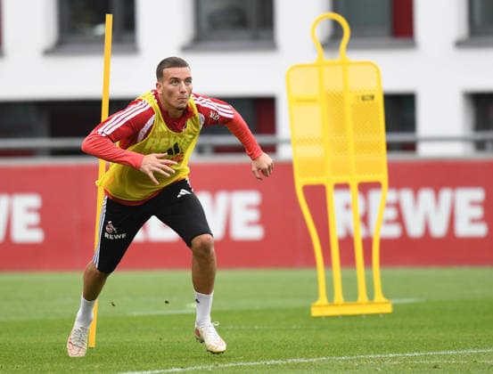17.09.2026, xophax, Fussball 1.Bundesliga, 1.FC Koeln Training . Said El Mala ( 1.FC Köln ) (DFL DFB REGULATIONS PROHIBIT ANY USE OF PHOTOGRAPHS as IMAGE SEQUENCES and or QUASI-VIDEO) Koeln