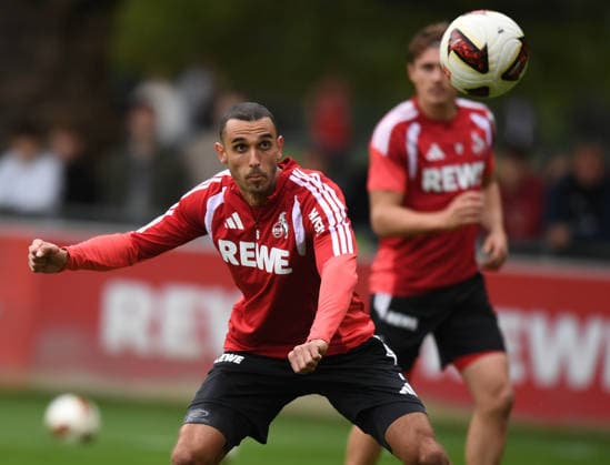 17.09.2026, xophax, Fussball 1.Bundesliga, 1.FC Koeln Training . Ellyes Skhiri ( 1.FC Köln ) (DFL DFB REGULATIONS PROHIBIT ANY USE OF PHOTOGRAPHS as IMAGE SEQUENCES and or QUASI-VIDEO) Koeln
