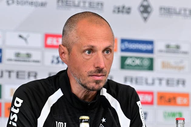 17.09.2026; Moenchengladbach; Fussball, Herren, Saison 2026 2027, Pressekonferenz Borussia Moenchengladbach vor dem Spiel gegen 1. FSV Mainz 05 Jan-Moritz Lichte (Interimstrainer Gladbach) DFL regulations prohibit any use of photographs as image sequences and or quasi-video. ista-Borussia-Park Nordrhein-Westfalen Deutschland