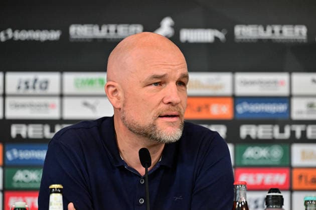 17.09.2026; Moenchengladbach; Fussball, Herren, Saison 2026 2027, Pressekonferenz Borussia Moenchengladbach vor dem Spiel gegen 1. FSV Mainz 05 Rouven Schroeder (Head of Sports, Gladbach) DFL regulations prohibit any use of photographs as image sequences and or quasi-video. ista-Borussia-Park Nordrhein-Westfalen Deutschland