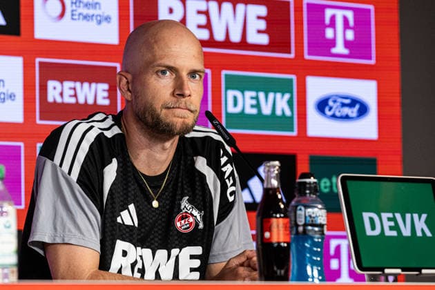 Pressekonferenz, 1.FC Köln; 17.09.2026 Rene Wagner (Cheftrainer, 1. FC Köln) während der Pressekonferenz vor dem Bundesligaspiel gegen SV Werder Bremen. Pressekonferenz, 1.FC Köln; Geißbockheim, Köln; 17.09.2026 Copyright: xBEAUTIFULxSPORTS Buriakovx