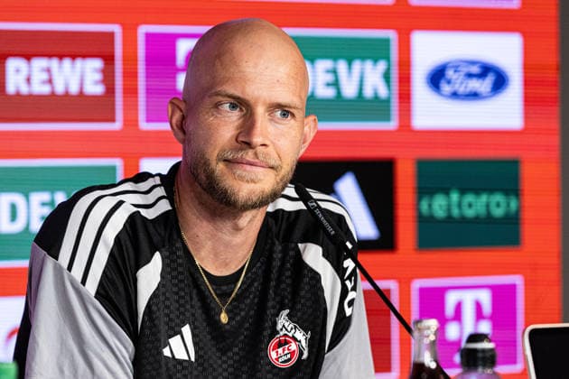 Pressekonferenz, 1.FC Köln; 17.09.2026 Rene Wagner (Cheftrainer, 1. FC Köln) während der Pressekonferenz vor dem Bundesligaspiel gegen SV Werder Bremen. Pressekonferenz, 1.FC Köln; Geißbockheim, Köln; 17.09.2026 Copyright: xBEAUTIFULxSPORTS Buriakovx