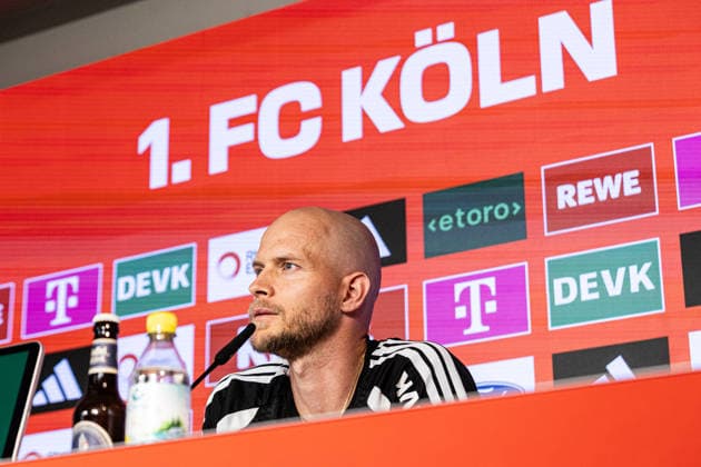 Pressekonferenz, 1.FC Köln; 17.09.2026 Rene Wagner (Cheftrainer, 1. FC Köln) während der Pressekonferenz vor dem Bundesligaspiel gegen SV Werder Bremen. Pressekonferenz, 1.FC Köln; Geißbockheim, Köln; 17.09.2026 Copyright: xBEAUTIFULxSPORTS Buriakovx