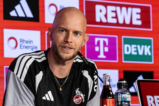 Pressekonferenz, 1.FC Köln; 17.09.2026 Rene Wagner (Cheftrainer, 1. FC Köln) während der Pressekonferenz vor dem Bundesligaspiel gegen SV Werder Bremen. Pressekonferenz, 1.FC Köln; Geißbockheim, Köln; 17.09.2026 Copyright: xBEAUTIFULxSPORTS Buriakovx