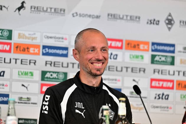 17.09.2026; Moenchengladbach; Fussball, Herren, Saison 2026 2027, Pressekonferenz Borussia Moenchengladbach vor dem Spiel gegen 1. FSV Mainz 05 Jan-Moritz Lichte (Interimstrainer Gladbach) DFL regulations prohibit any use of photographs as image sequences and or quasi-video. ista-Borussia-Park Nordrhein-Westfalen Deutschland