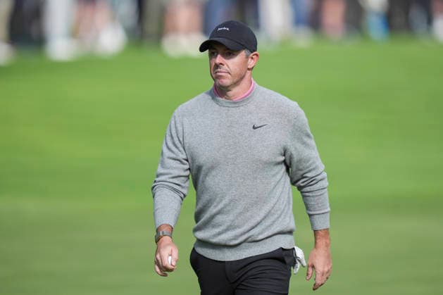 VIRGINIA WATER, ENGLAND - SEPTEMBER 17: Rory McIlroy (IRE) walks from the eighteenth green during Round 1 at the BMW PGA, Golf Herren Championship at Wentworth Golf Club, Virginia Water on September 17, 2026 in Surrey, England The BMW PGA Championship