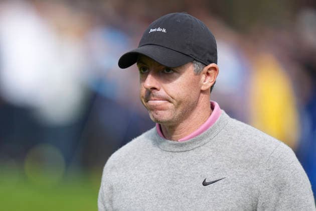 VIRGINIA WATER, ENGLAND - SEPTEMBER 17: Rory McIlroy (IRE) walks from the eighteenth green during Round 1 at the BMW PGA, Golf Herren Championship at Wentworth Golf Club, Virginia Water on September 17, 2026 in Surrey, England The BMW PGA Championship