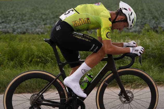 Italy s Filippo D Aiuto of General Store - Essegibi - F.lli Curia during the Giro d™Abruzzo, stage 3 from Oricola - Piana del Cavaliere to San Benedetto dei Marsi (159 km) - Abruzzo, Italy - Thursday, September 17, 2026. - cycling.  Copyright: xFabioxFerrari LaPressex