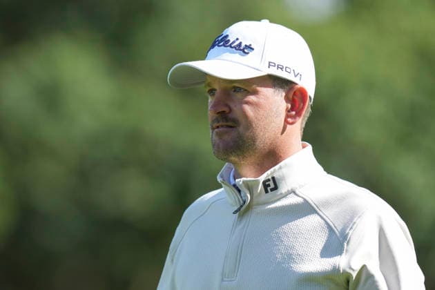 VIRGINIA WATER, ENGLAND - SEPTEMBER 17: Bernd Wiesberger (AUT) walks down the first fairway during Round 1 at the BMW PGA, Golf Herren Championship at Wentworth Golf Club, Virginia Water on September 17, 2026 in Surrey, England The BMW PGA Championship