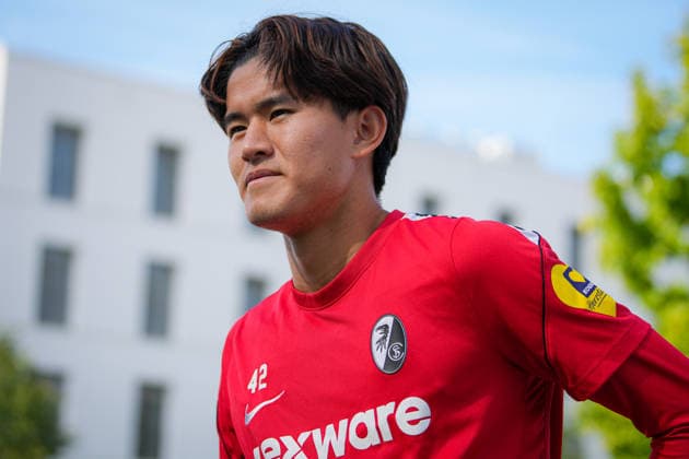 Fussball, Bundesliga, Herren, Training SC Freiburg - Europa-Park-Stadion, Europa Park Stadion,: Keisuke Goto (SC Freiburg, 42) Freiburg Europa Park Stadion Baden-Württemberg Deutschland Copyright: xFINLEYxMÖRCHx