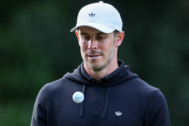RECORD DATE NOT STATED 16th September 2026; Wentworth Golf Club, Virginia Water, Surrey, England; DP World Tour Golf, BMW PGA, Golf Herren Championship, Pro Am; Gareth Bale, former Welsh football star looks on from the 17th hole HenningxVonxJagow