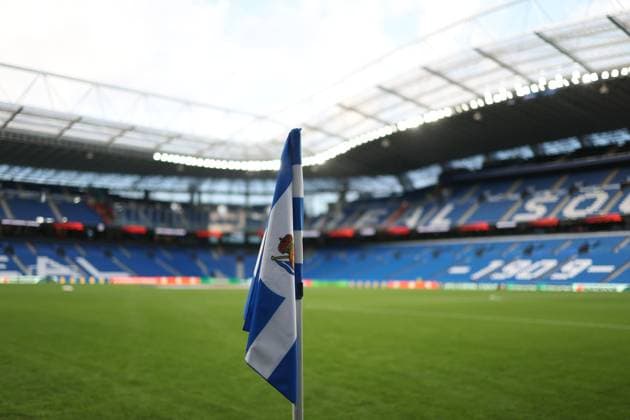 A general view of the stadium ahead of kick-off. Real Sociedad v AFC Bournemouth, UEFA Europa League, Football, Reale Arena, San Sebastian, Spain - 17 Sep 2026San Sebastian Reale Arena Australia  Copyright: xRaddadxJebarah Shutterstockx 17155987a
