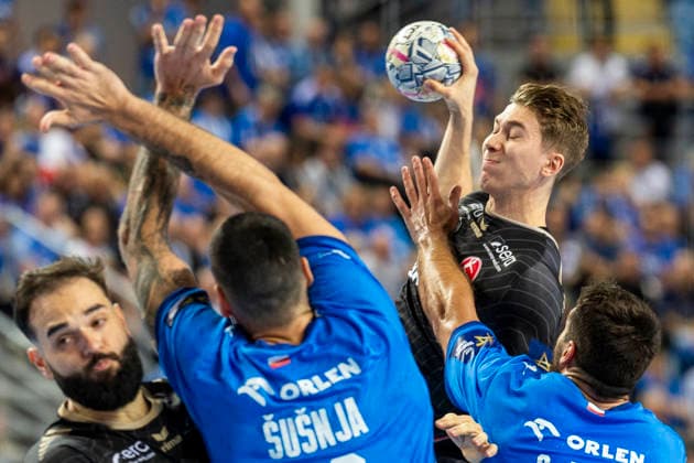 EHF Champions League - Orlen Wisla Plock v MT Melsungen Luca Sigrist during the match EHF Champions League Men match between Orlen Wisla Plock and MT Melsungen in Plock, Poland on September 17, 2026 Plock Poland  Copyright: xAndrzejxIwanczukx originalFilename:iwanczuk-ehfchamp260917_npC2W.jpg