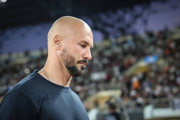 UEFA Europa League - OFI Crete FC vs TSG 1899 Hoffenheim - Christian Ilzer coach of TSG 1899 Hoffenheim react during the UEFA Europa League Phase matchday 1 soccer match between OFI Crete FC and TSG 1899 Hoffenheim at the Georgios Pankritio Stadium, in Heraklion, Greece, 17 September 2026. IMAGO ONE INCH PRODUCTIONS PIRAEUS GREECE Copyright: xONExINCHxPRODUCTIONSx 7090056