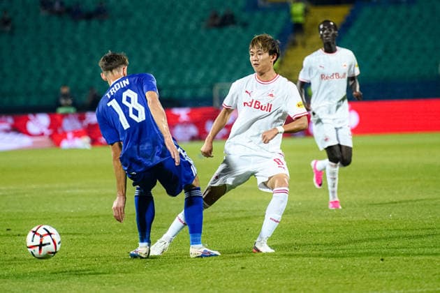 Football - Europa League - League phase - Round 1 - PFC Levski Sofia vs FC Red Bull Salzburg - 09.17.2026 Football - Europa League - League phase - Round 1: Sota Kitano, 8 of FC Red Bull Salzburg during Europa League phase - Round 1 match between PFC Levski Sofia vs FC Red Bull Salzburg at Vasil Levski Stadium in Sofia, Bulgaria, on September 17th, 2026. Copyright: xYulianxTodorovx