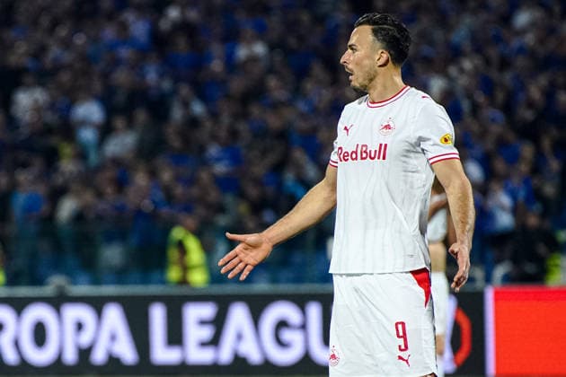 Football - Europa League - League phase - Round 1 - PFC Levski Sofia vs FC Red Bull Salzburg - 09.17.2026 Football - Europa League - League phase - Round 1: Haris Tabakovic, 9 of FC Red Bull Salzburg during Europa League phase - Round 1 match between PFC Levski Sofia vs FC Red Bull Salzburg at Vasil Levski Stadium in Sofia, Bulgaria, on September 17th, 2026. Copyright: xYulianxTodorovx
