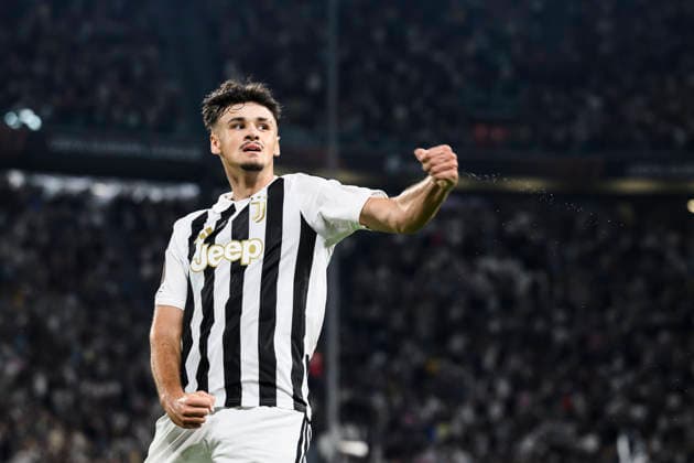 Juventus FC v NEC Nijmegen - UEFA Europa League Kerim Alajbegovic of Juventus FC celebrates after scoring a goal during the UEFA Europa League 2026 27 league phase football match between Juventus FC and NEC Nijmegen. Turin Italy Copyright: xNicolòxCampox