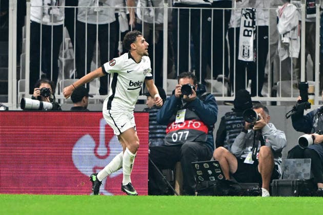 Besiktas v Olympique Marseille - UEFA Europa League ISTANBUL, TURKIYE - SEPTEMBER 17: Ilhan Fakili of Besiktas celebrates after scoring a goal during the UEFA Europa League Week 1 match between Besiktas and Olympique Marseille at Tupras Stadium in Istanbul, Turkiye, on September 17, 2026. Serhat Cagdas Anadolu Istanbul Turkey. Editorial use only. Please get in touch for any other usage.  Copyright: x2026xAnadoluxSerhatxCagdasx