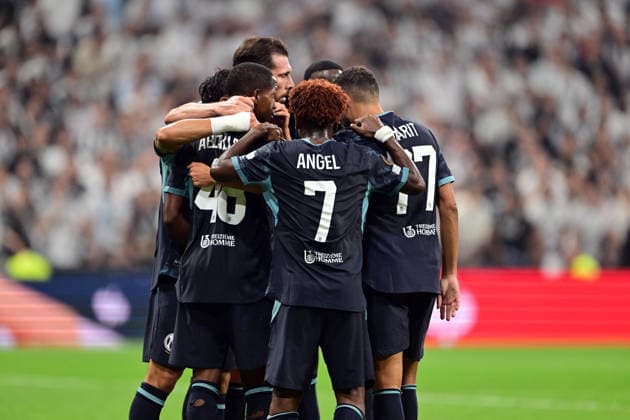 Besiktas v Olympique Marseille - UEFA Europa League ISTANBUL, TURKIYE - SEPTEMBER 17: Keyliane Abdallah (48) of Olympique Marseille celebrates with his team members after scoring a goal during the UEFA Europa League Week 1 match between Besiktas and Olympique Marseille at Tupras Stadium in Istanbul, Turkiye, on September 17, 2026. Serhat Cagdas Anadolu Istanbul Turkey. Editorial use only. Please get in touch for any other usage.  Copyright: x2026xAnadoluxSerhatxCagdasx
