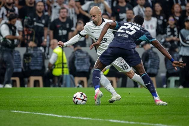 Besiktas JK vs Marseille UEFA Europa League - League Phase MD1 Vaclav Cerny of Besiktas JK and Ulisses Garcia of Olympique de Marseille vie for the ball during the UEFA Europa League 2026 27 League Phase MD1 match between Besiktas JK and Marseille at Tupras Stadium in Istanbul, Turkey, on September 17, 2026 Istanbul Turkey  Copyright: xBurakxBasturkx